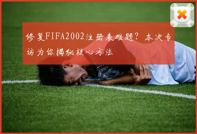 修复FIFA2002注册表难题？本次专访为你揭秘核心方法